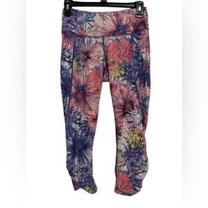 Calia by Carrie Underwood Women's Size Small Leggings 3/4 Length Floral